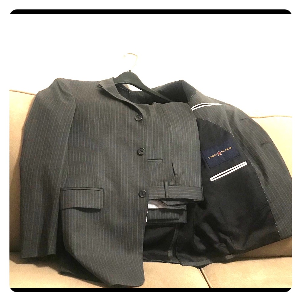 Tommy Hilfiger Grey Pinstriped Suit